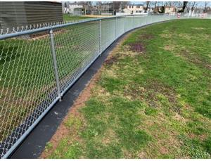 Mount Prospect Park - Installation of fence guard around ball field fencing