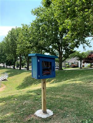 Albion Memorial Park - Newly installed Little Library.