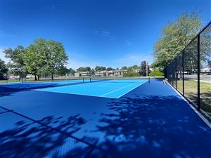 Photo of the new Tennis Courts at Oak Ridge Park.