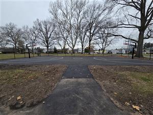 Photo of the new Basketball Court at Stefan Tatarenko Memorial Park.