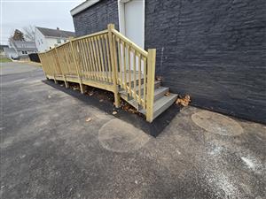 Photo of the ADA-Compliant Ramp for the Field House at Stefan Tatarenko Memorial Park.