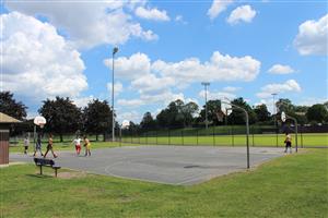 Photo of the Basketball Courts at Nash Park.