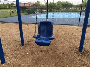 Photo of the Inclusive Swing at Main Memorial Park.