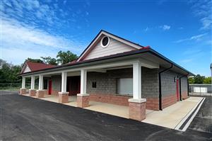 Photo of the new Field House / Restroom Building at Anzaldi Park.