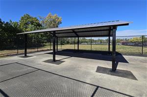 Photo of the Second Pavilion at Anzaldi Park. Located adjacent to Field #5 and the new Field House