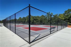 Photo of two of the new Pickleball Courts at Anzaldi Park.